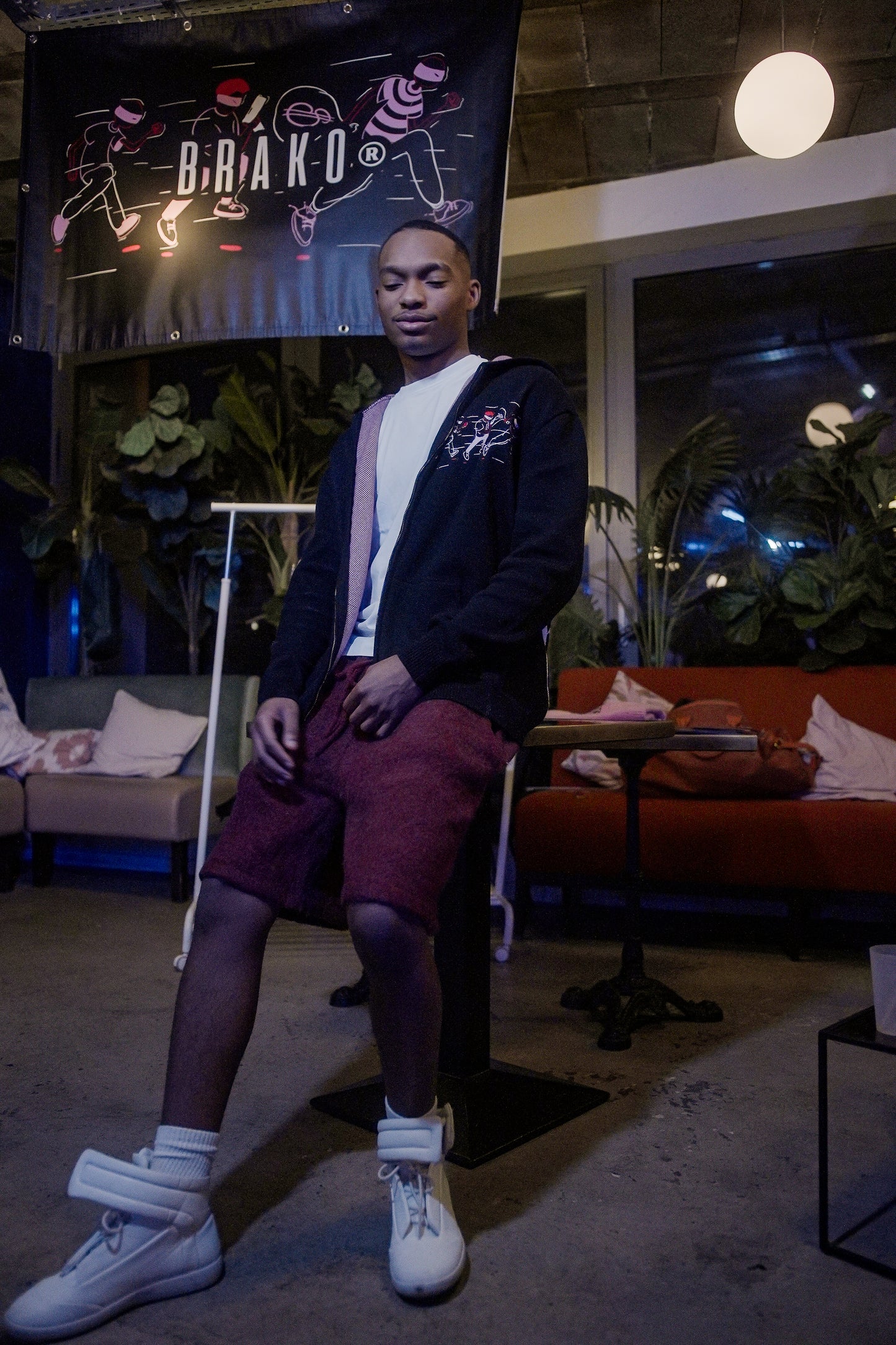 Short Mohair Rouge. BRAKO Couture.