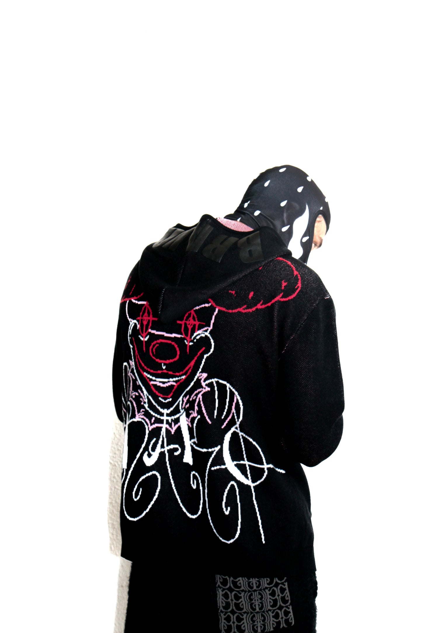 Zip sweat Noir Knitted. BRAKO couture.