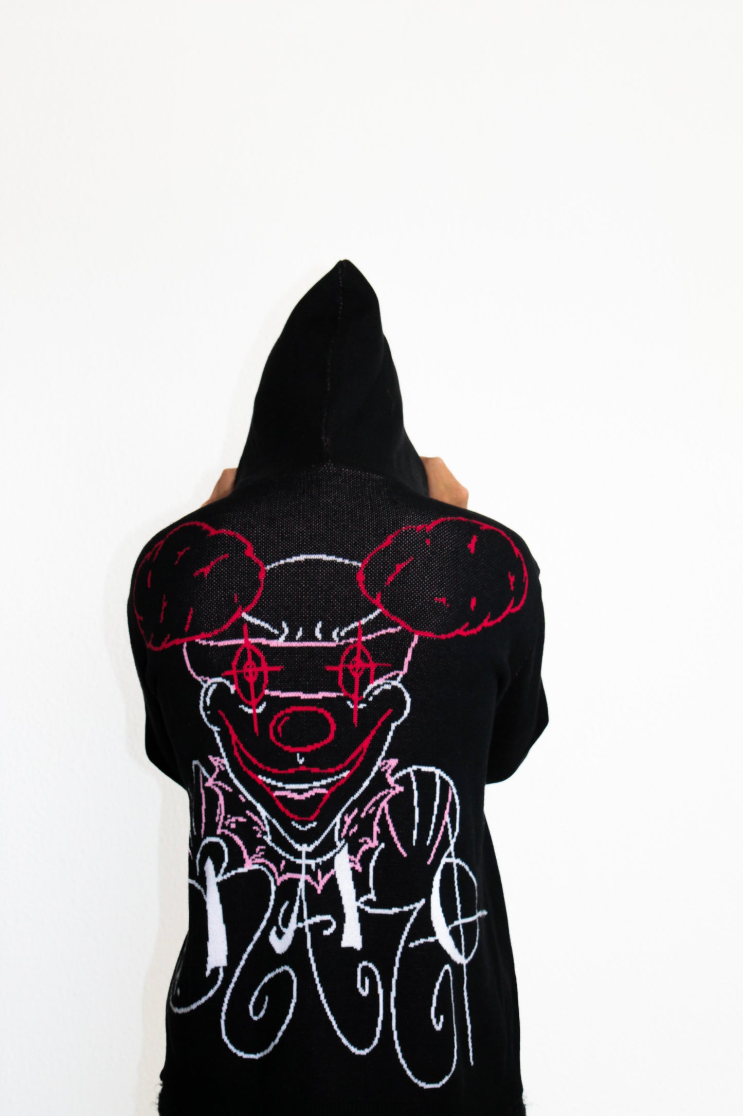 Zip sweat Noir Knitted. BRAKO couture.