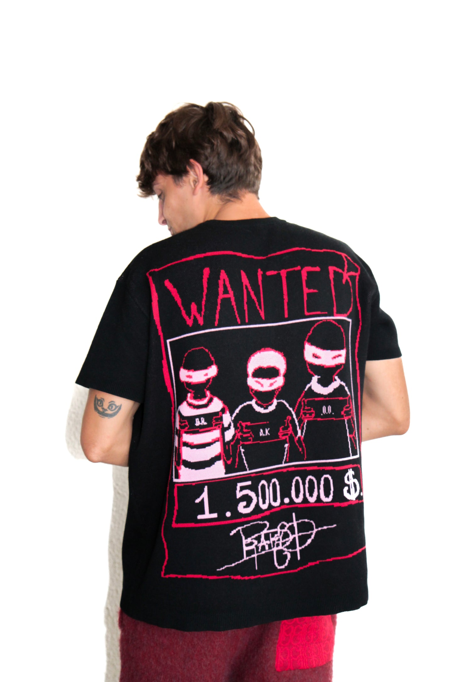 T-shirt Mugshot Noir. BRAKO Couture
