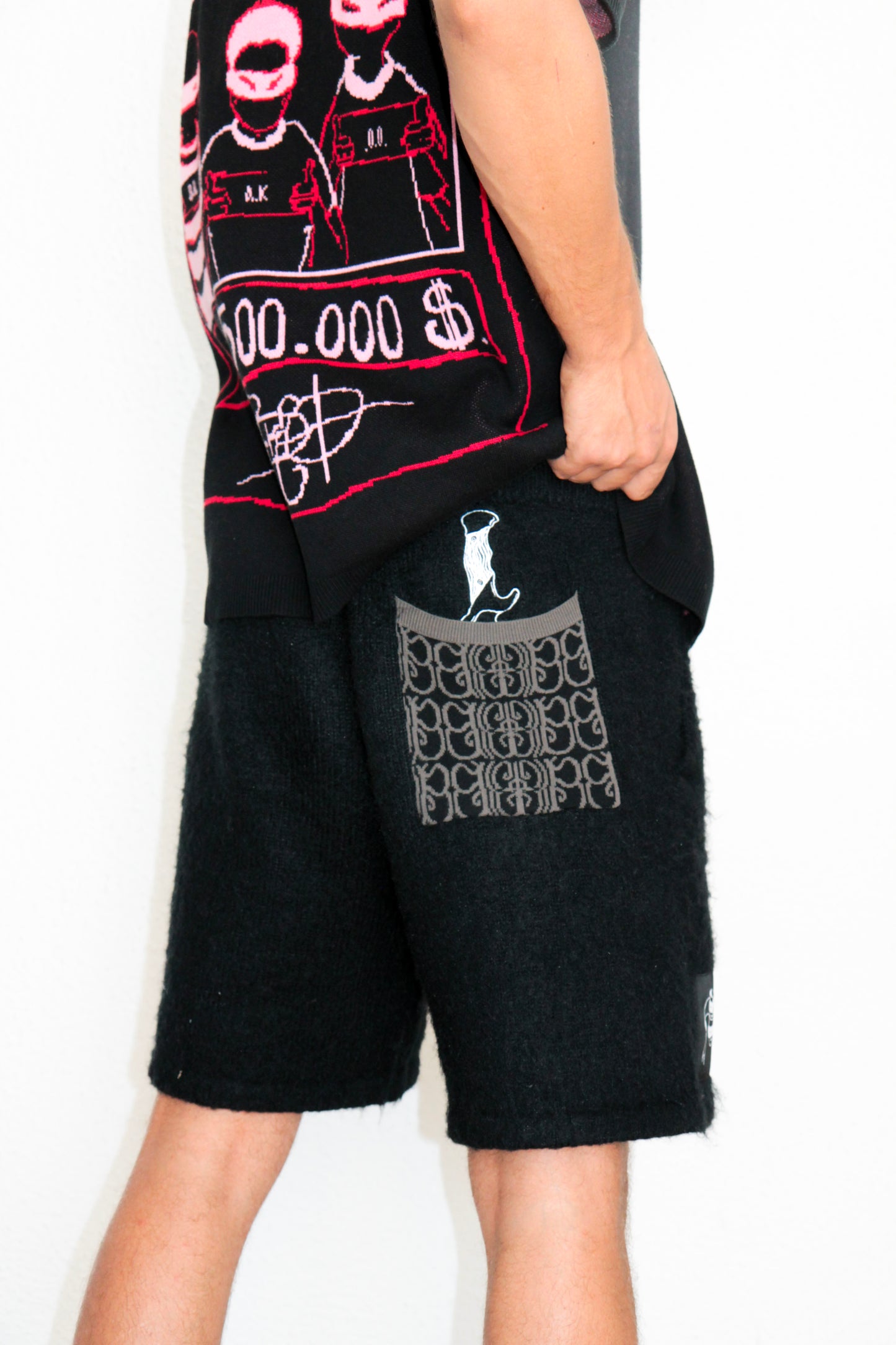 Short Mohair Noir. BRAKO Couture.