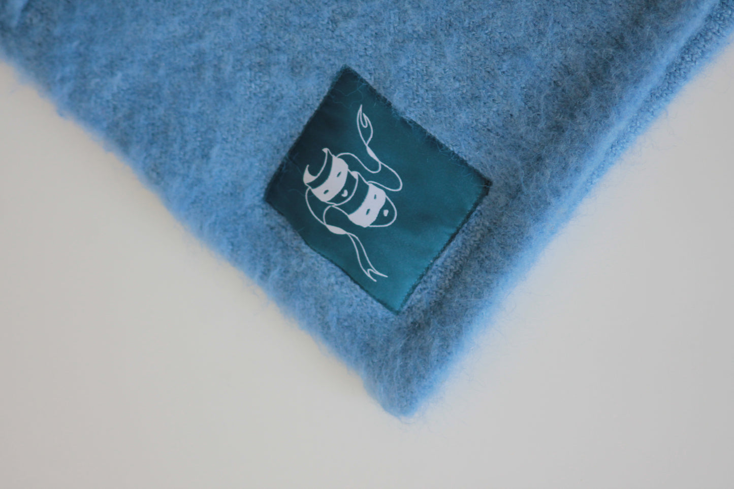 Short mohair Bleu. BRAKO Couture.