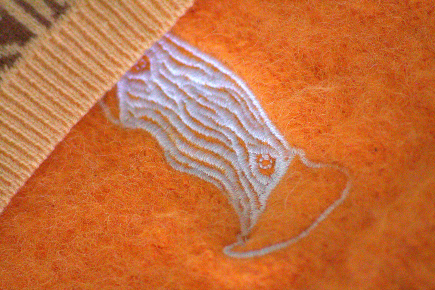 Short Mohair orange. BRAKO couture.