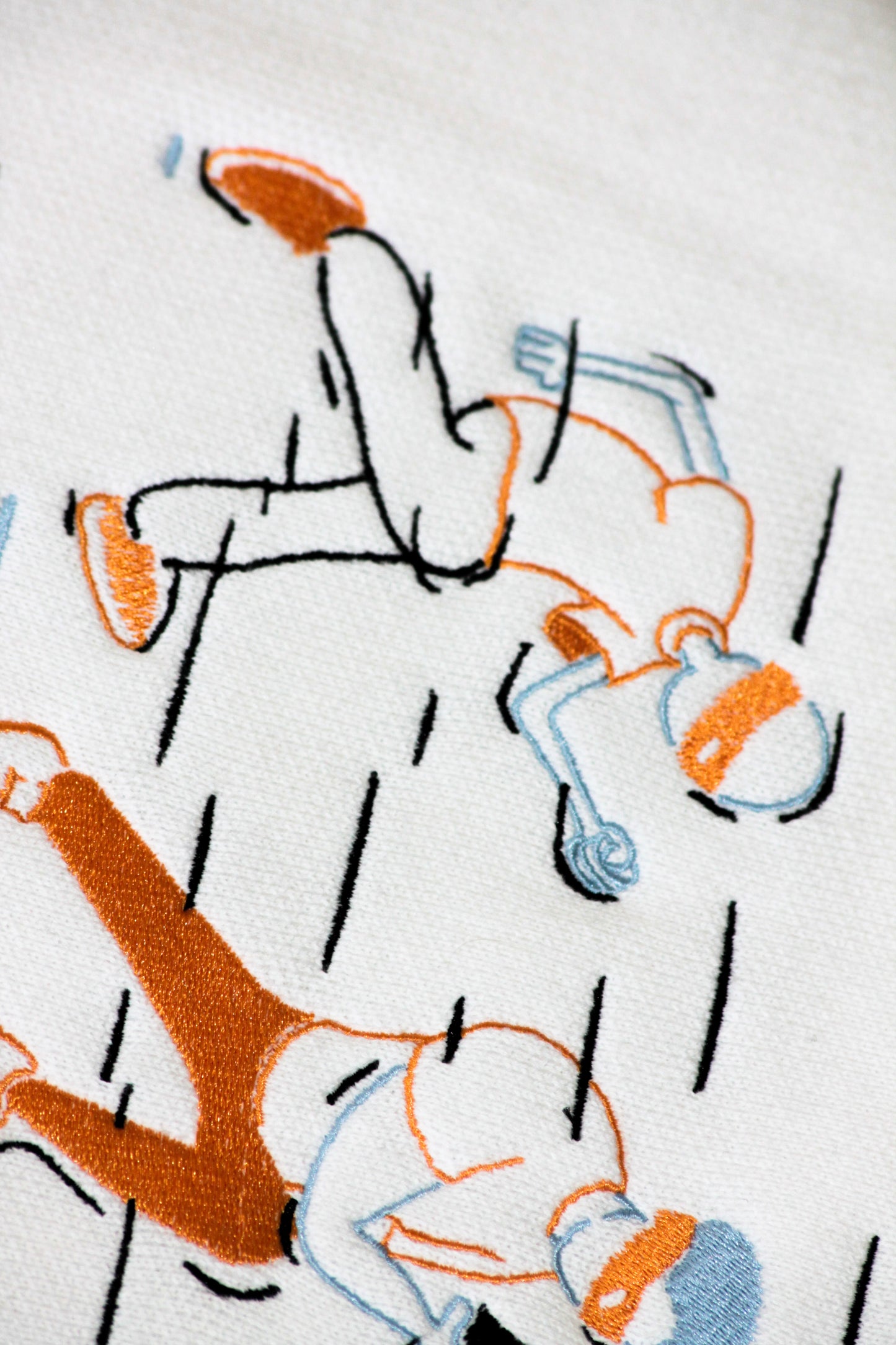 T-shirt Workpatch Blanc. BRAKO Couture.